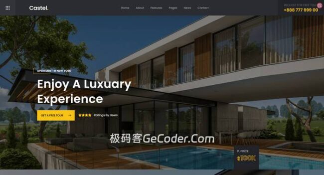 图片[1]_Castel WordPress主题_房源展示&房产租售网站模板_极码客