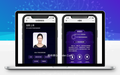AI面相手相网站源码无限多开版/算命大师/面部风水_极码客