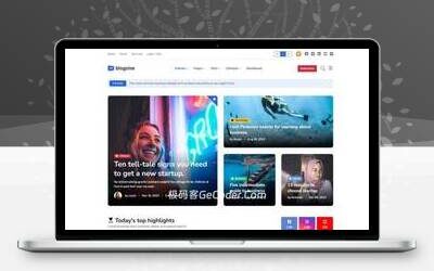 Blogzine_CakePHP博客&杂志社网站模板_极码客