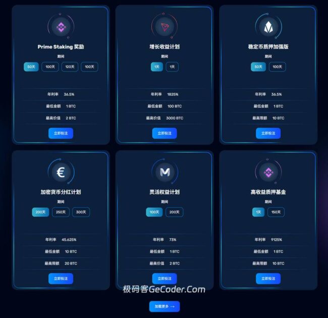 图片[3]_PHP加密货币交易投资借贷系统源码/质押生息/多级分销_极码客
