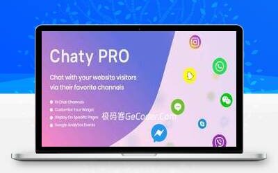 Chaty Pro下载_在线咨询联系客服按钮WordPress插件_极码客