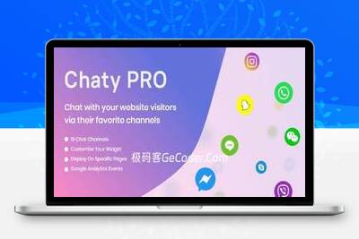 Chaty Pro下载_在线咨询联系客服按钮WordPress插件_极码客