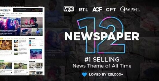 Newspaper 12 3 1 News Magazine Wordpress Theme